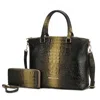 Mkf Collection By Mia K Liora Tote Women's Handbag Croc-embossed By Mia K. In Gold