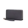 Mkf Collection By Mia K Lisbette Wristlet Wallet Purse Handbag M Signature In Grey