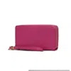 Mkf Collection By Mia K Lisbette Wristlet Wallet Purse Handbag M Signature In Pink