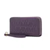 Mkf Collection By Mia K Lisbette Wristlet Wallet Purse Handbag M Signature In Purple