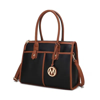 Mkf Collection By Mia K Livia Satchel Bag Vegan Leather Handbag Purse By Mia K In Brown