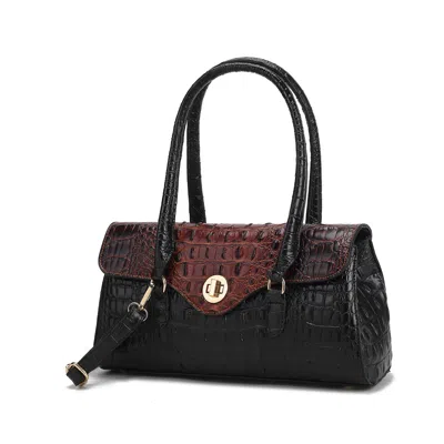 Mkf Collection By Mia K Liviana Shoulder Women's Elegant Bag Croc-embossed In Green
