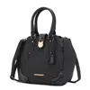 Mkf Collection By Mia K Lorena Snake Embossed Vegan Leather Women's Satchel Bag In Pink