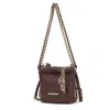 Mkf Collection By Mia K Loriana Women's Mini Shoulder Bag By Mia K In Brown