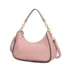 Mkf Collection By Mia K Lottie Vegan Leather Women's Hobo Handbag Half Moon By Mia K In Gold