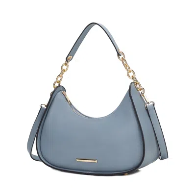 Mkf Collection By Mia K Lottie Vegan Leather Women's Hobo Handbag Half Moon By Mia K In Multi