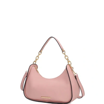 Mkf Collection By Mia K Lottie Vegan Leather Women's Shoulder Handbag In Pink