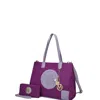 Mkf Collection By Mia K Louise Tote And Wallet Set Handbag In Purple