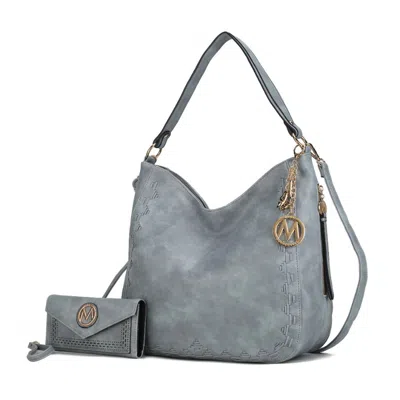 Mkf Collection By Mia K Lucille Shoulder Handabag And Wallet- 2 Pieces In Multi