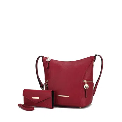 Mkf Collection By Mia K Lux Hobo Bag With Wallet In Red