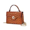 Mkf Collection By Mia K Mae Mini Crossbody Stylish, Functional, Vegan Leather Handbag In Brown