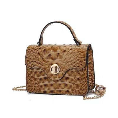 Mkf Collection By Mia K Mae Mini Crossbody Stylish, Functional, Vegan Leather Handbag In Grey