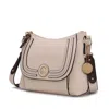 Mkf Collection By Mia K Maggie Vegan Leather Crossbody Handbag In Beige