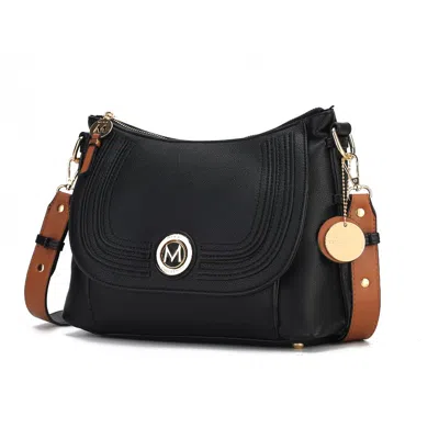 Mkf Collection By Mia K Maggie Vegan Leather Crossbody Handbag In Black