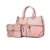 Mkf Collection By Mia K Maji Vegan Leather Women's Satchel Bag With Wristlet In Pink