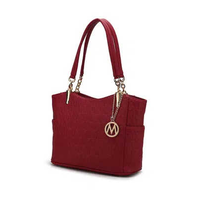 Mkf Collection By Mia K Malika M Signature Satchel Handbag In Red