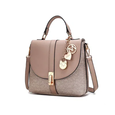 Mkf Collection By Mia K Maren Women's Satchel Bag By Mia K In Beige