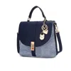 Mkf Collection By Mia K Maren Women's Satchel Bag By Mia K In Blue