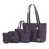 Mkf Collection By Mia K Marimar Women's M Signature 4 Pcs Set Handbag By Mia K
