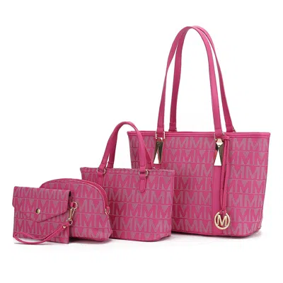 Mkf Collection By Mia K Marimar Women's M Signature 4 Pcs Set Handbag By Mia K