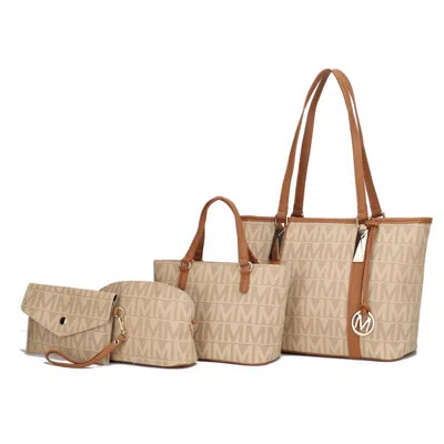 Mkf Collection By Mia K Marimar Women's M Signature 4 Pcs Set Handbag By Mia K