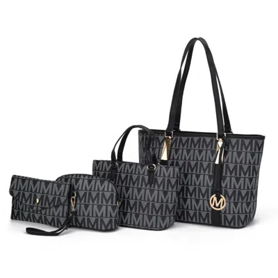 Mkf Collection By Mia K Marimar Women's M Signature 4 Pcs Set Handbag By Mia K