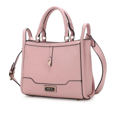 Mkf Collection By Mia K Melody Vegan Leather Tote Handbag For Women's In Pink