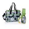 Mkf Collection By Mia K Mes Enfants Simplicity Series Lilies Microfiber Baby Bag By Mia K In Multi