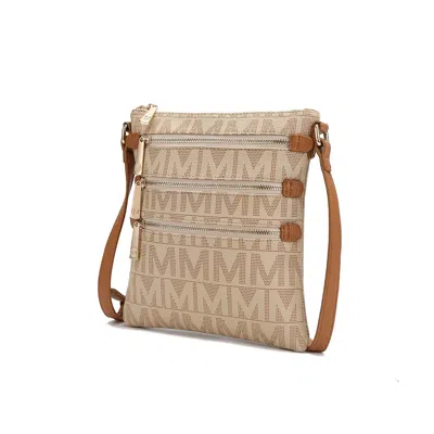 Mkf Collection By Mia K Mya M Signature Crossbody Bag By Mia K In Beige