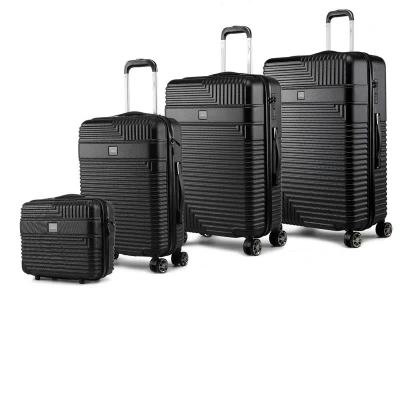 Mkf Collection By Mia K Mykonos Luggage Trolley Bag Set In Black