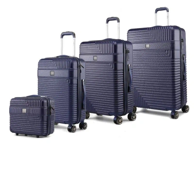 Mkf Collection By Mia K Mykonos Luggage Trolley Bag Set In Blue