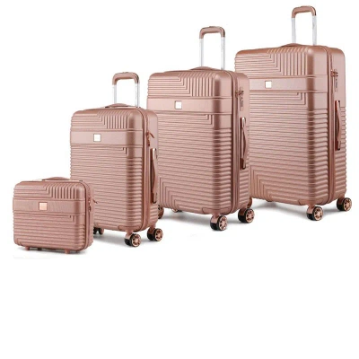 Mkf Collection By Mia K Mykonos Luggage Trolley Bag Set In Pink