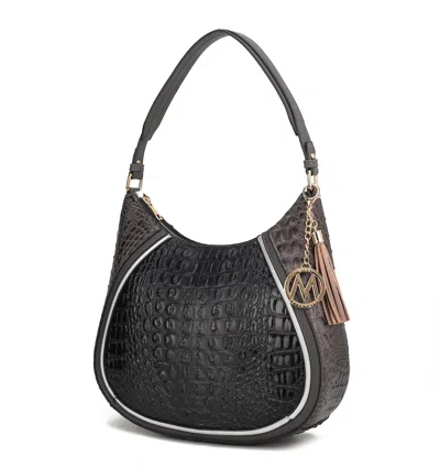 Mkf Collection By Mia K Naira Vegan Crocodile Leather Woman Hobo Shoulder Handbag In Multi