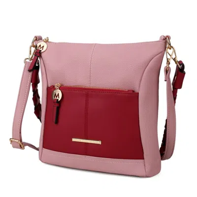 Mkf Collection By Mia K Nala Vegan Color-block Leather Women's Shoulder Bag In Multi