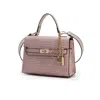 Mkf Collection By Mia K Naomi Vegan Crocodile Leather Women's Satchel By Mia K In Gold