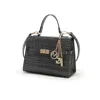 Mkf Collection By Mia K Naomi Vegan Crocodile Leather Women's Satchel By Mia K In Green