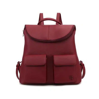 Mkf Collection By Mia K Natalie Women's Backpack Bag By Mia K In Burgundy