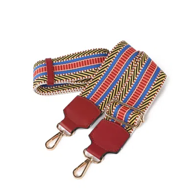 Mkf Collection By Mia K Naya Women's Webbing Crossbody Strap By Mia K In Red
