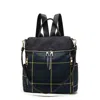 Mkf Collection By Mia K Nishi Nylon Plaid Backpack For Women's In Blue