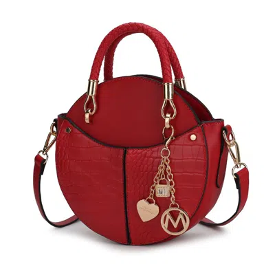 Mkf Collection By Mia K Nobella Croco Crossbody Handbag For Women's In Red