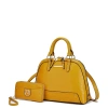 Mkf Collection By Mia K Nora Premium Croco Satchel Handbag By Mia K. In Yellow