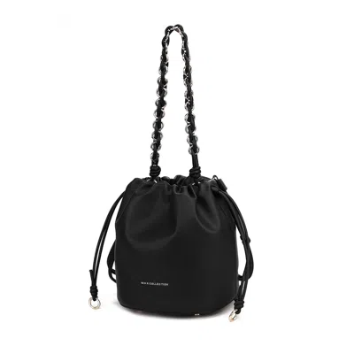 Mkf Collection By Mia K Paityn Women's Bucket Bag Vegan Leather Shoulder Bag Handbag Purse By Mia K In Black