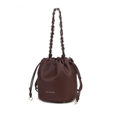Mkf Collection By Mia K Paityn Women's Bucket Bag Vegan Leather Shoulder Bag Handbag Purse By Mia K In Gold