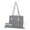 Mkf Collection By Mia K Pauline Tote Bag With Wallet By Mia K In Blue