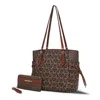 Mkf Collection By Mia K Pauline Tote Bag With Wallet By Mia K In Green
