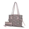 Mkf Collection By Mia K Pauline Tote Bag With Wallet By Mia K In Pink