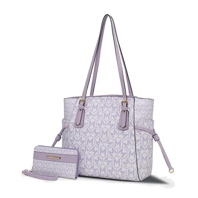 Mkf Collection By Mia K Pauline Tote Bag With Wallet By Mia K In Purple