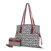 Mkf Collection By Mia K Pauline Tote Bag With Wallet By Mia K In Red