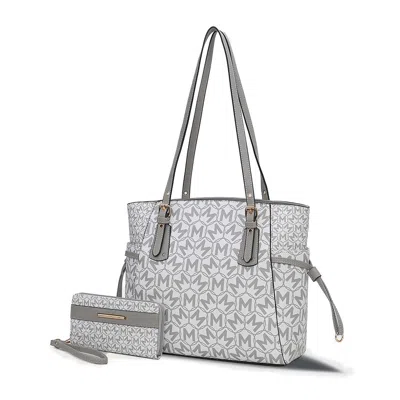 Mkf Collection By Mia K Pauline Tote Bag With Wallet By Mia K In White