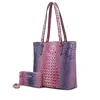 Mkf Collection By Mia K Piper Gradient Tote Bag With Matching Wallet In Pink